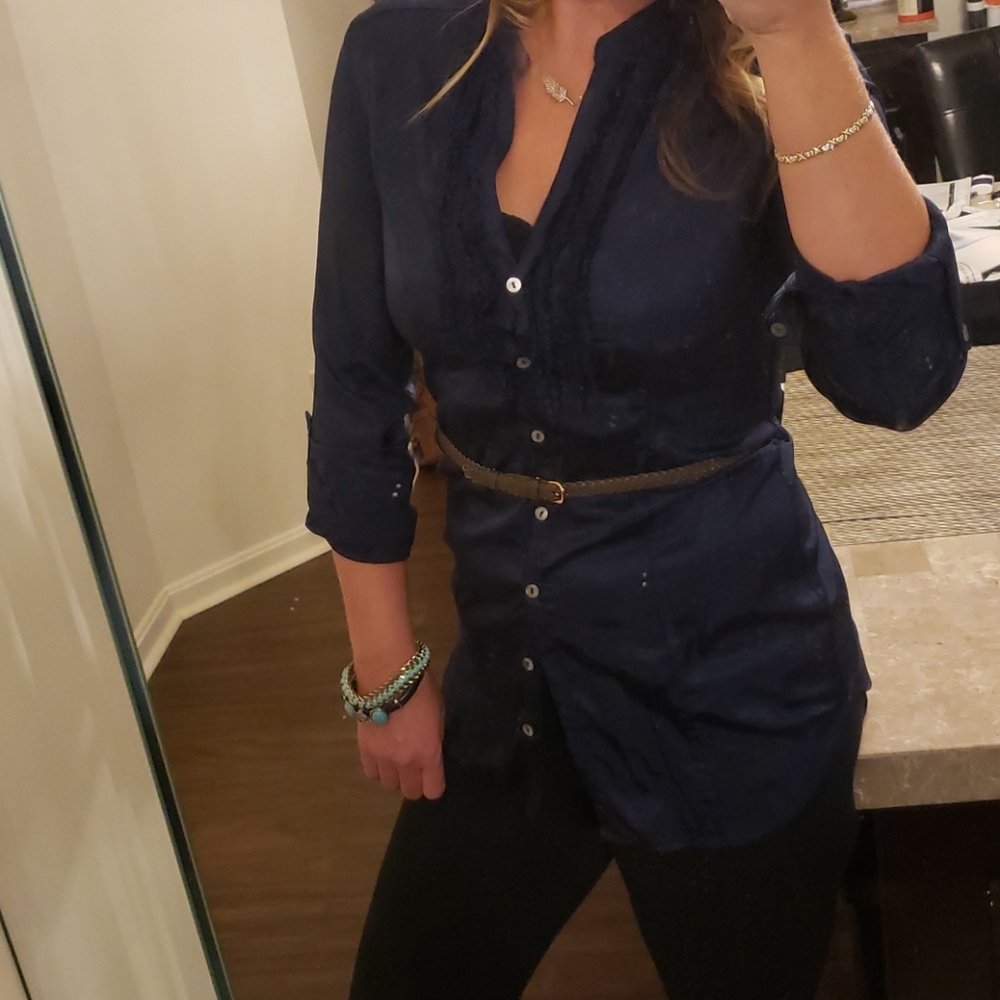 Rustic Navy H&M Blouse - Picture 2 of 7